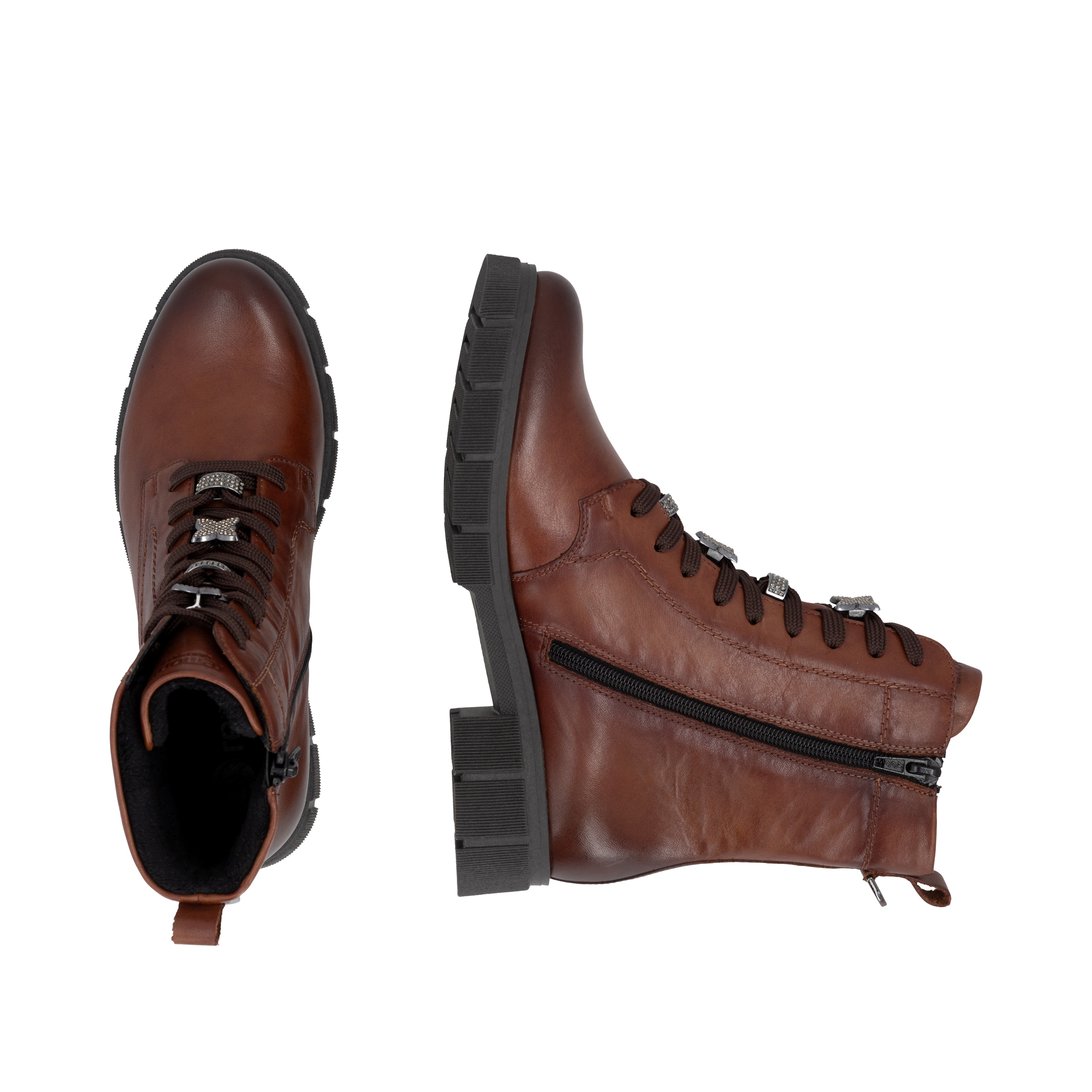 Bottines à lacets REMONTE en marron