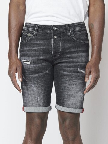 KOROSHI - Slimfit Calças de ganga em preto