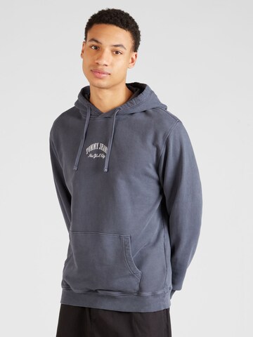 Sweat-shirt Tommy Jeans en bleu : devant