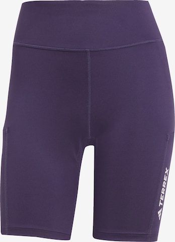 ADIDAS TERREX - Pantalón de montaña en lila: frente