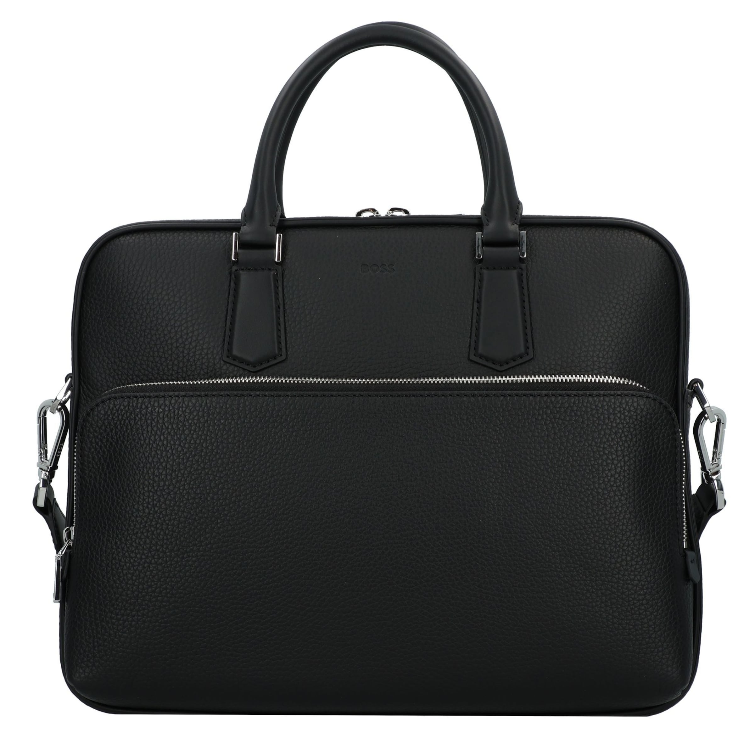 Porte-documents BOSS en noir : devant
