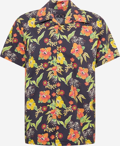 King Kerosin Hemd 'Hibiscus' in gelb / hellgrün / orange / rot / schwarz, Produktansicht