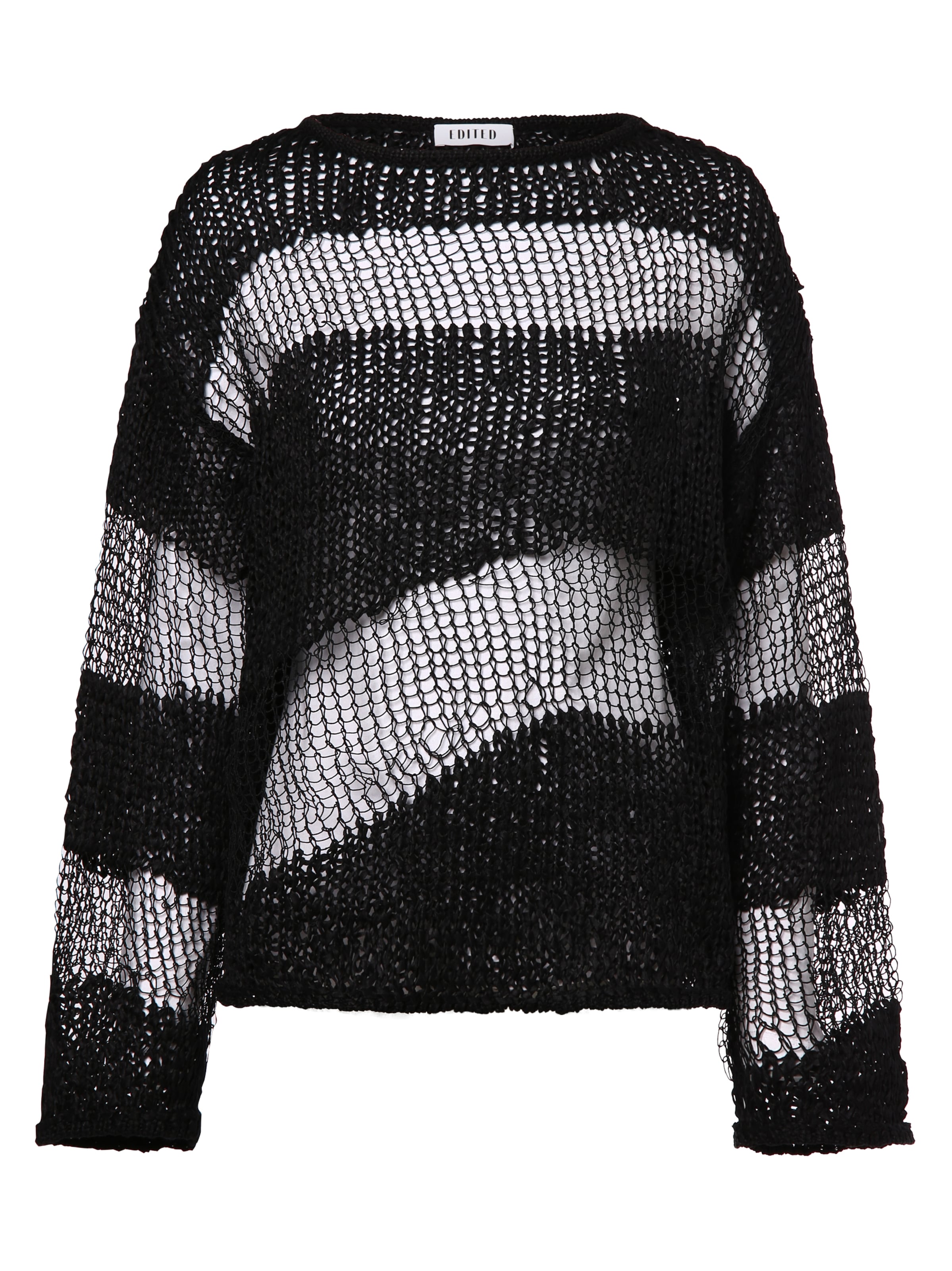 EDITED Svetr 'Frantje' – černá: přední strana