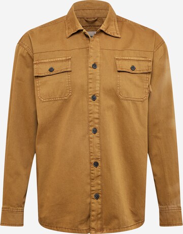 BLEND Button Up Shirt in Brown: front