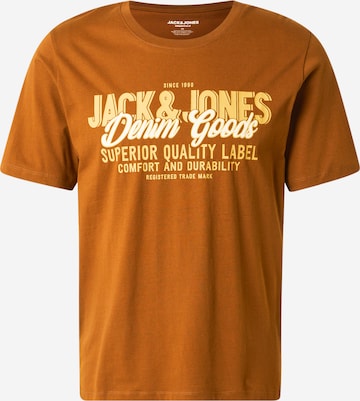 JACK & JONES Футболка в Коричневый: спереди