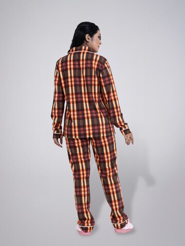 LEAFLETIC Pajama 'Leafletic Women’s Night Wear Long set' in Brown