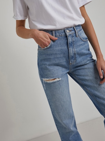 PIECES Wide Leg Jeans 'ELANI' in Blau