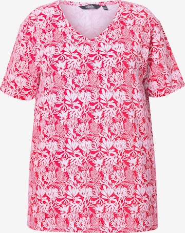 T-shirt Ulla Popken en rouge : devant