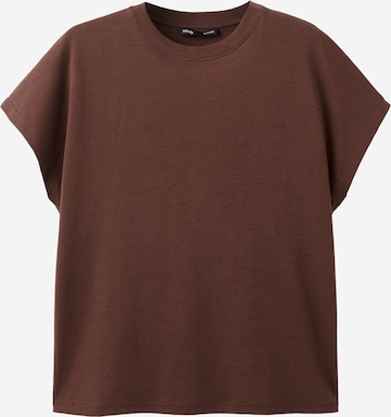 MANGO Majica 'SEVILLA' | rjava barva: sprednja stran