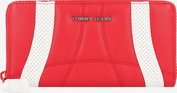 Tommy Jeans Portemonnee in Rood: voorkant