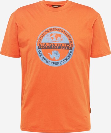 T-Shirt NAPAPIJRI en orange : devant