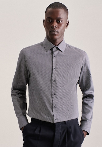 Coupe regular Chemise business SEIDENSTICKER en gris : devant