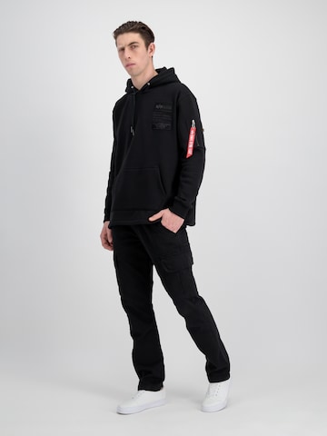 ALPHA INDUSTRIES Sweatshirt in Black