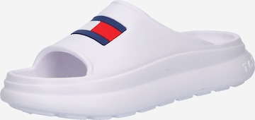 TOMMY HILFIGER Strand-/badsko i vit: framsida