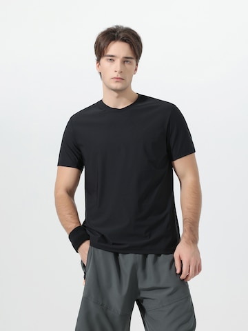 YOUTHUP Funktionsshirt 'Lichtschein'‌‌‌‌‌‌‌‌‌ in Schwarz