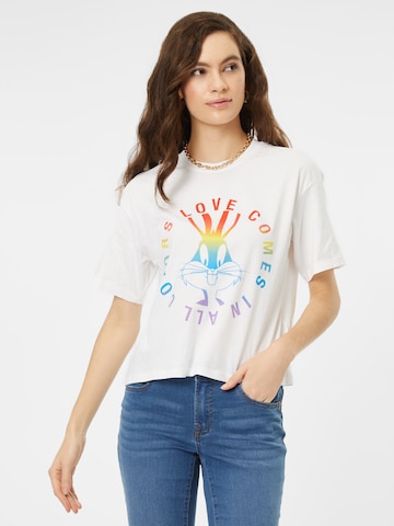 ONLY - Camiseta en blanco: frente