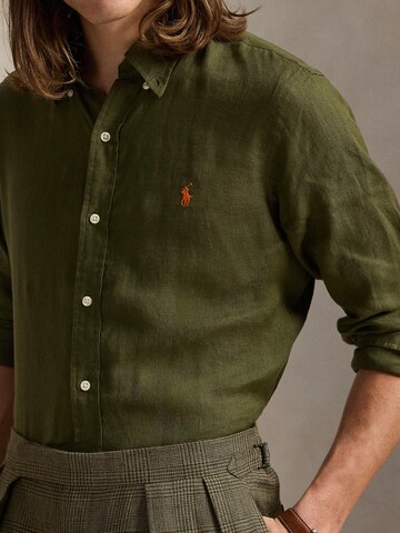 Slim fit Camicia di Polo Ralph Lauren in verde