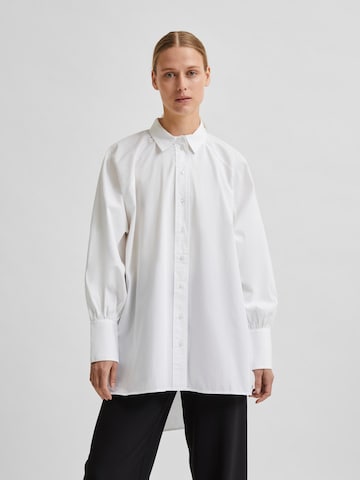 Chemisier 'Tilda' SELECTED FEMME en blanc : devant