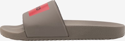 HUGO Natikače s potpeticom 'Timein' u smeđa melange / crvena, Pregled proizvoda