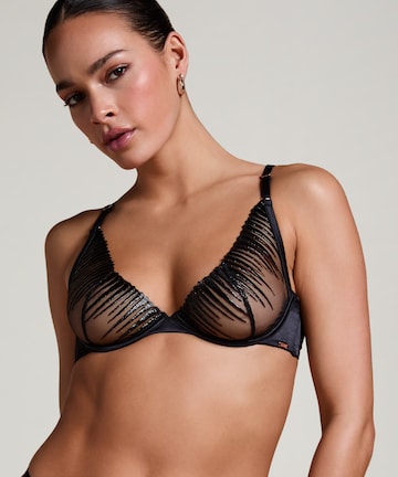 Hunkemöller BH 'Alice' in Schwarz: Vorderseite