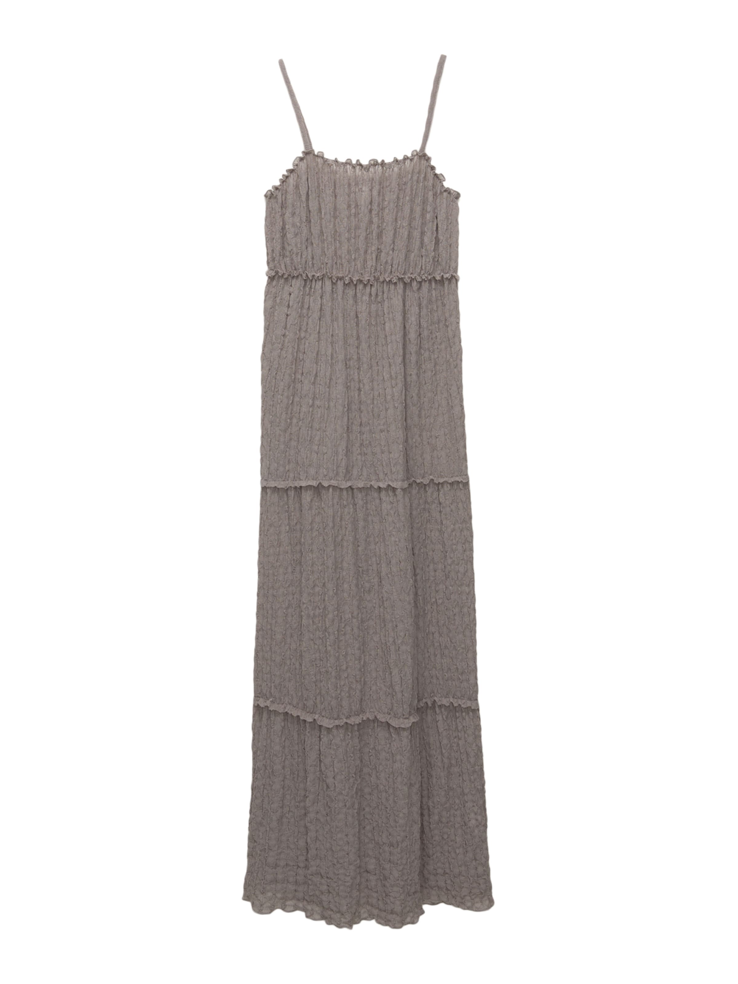 Rochie de la Pull&Bear pe gri: față