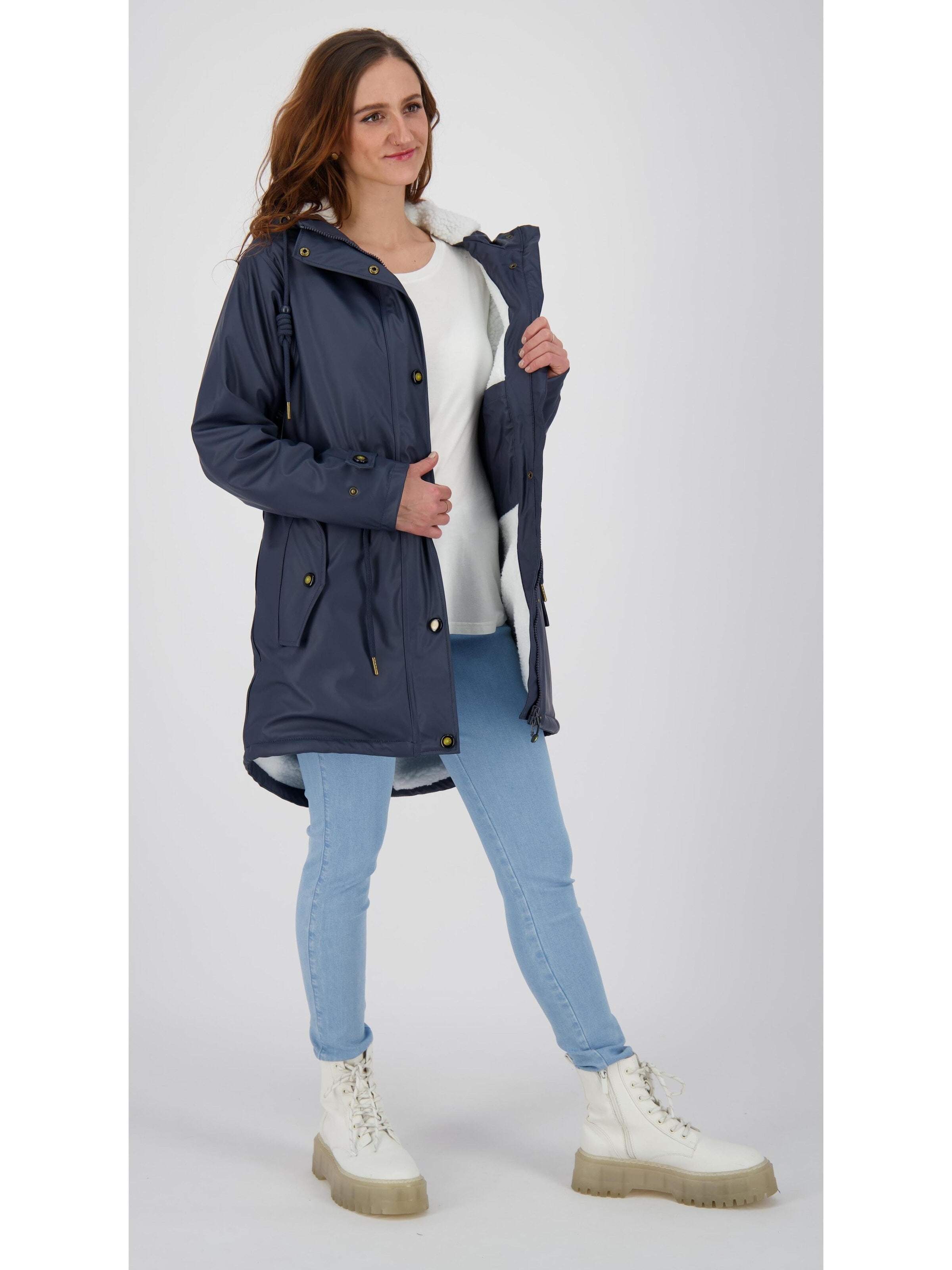 ankerglut Functionele mantel 'Friesennerz ankergluttraum WMN' in Blauw