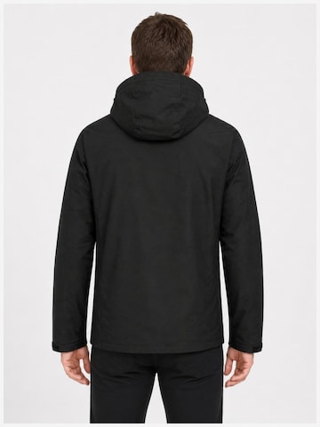 deproc Outdoorová bunda 'Outdoorjacke LAVAL Herren Regenjacke, Wanderjacke' - Čierna