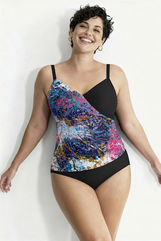 Ulla Popken Bustier Badpak in Gemengde kleuren