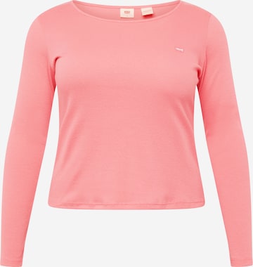 Levi's® Plus Tričko 'PL Honey LS' – pink: přední strana