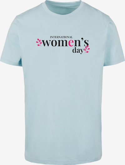 Maglietta 'International Women's Day 5' Merchcode di colore blu chiaro / rosa / nero, Visualizzazione prodotti