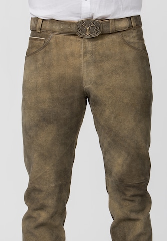 STOCKERPOINT Regular Trachtenhose 'Marlon' in Braun