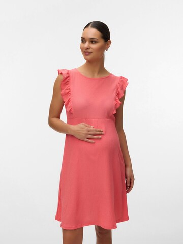 Robe 'MLCaileen' MAMALICIOUS en orange : devant