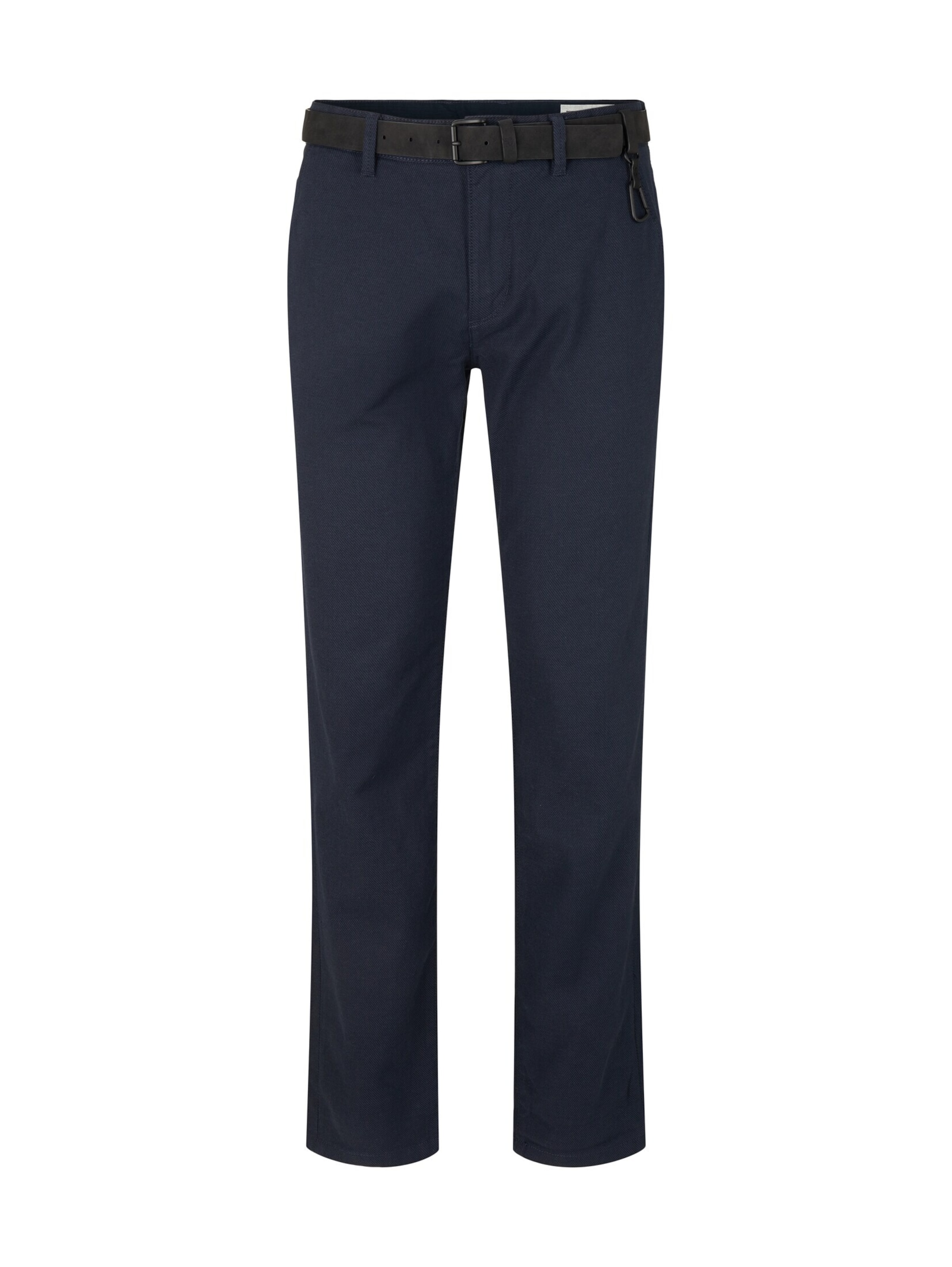 Coupe slim Pantalon chino TOM TAILOR DENIM en bleu : devant