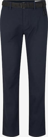 mėlyna TOM TAILOR DENIM Prigludęs „Chino“ stiliaus kelnės: priekis