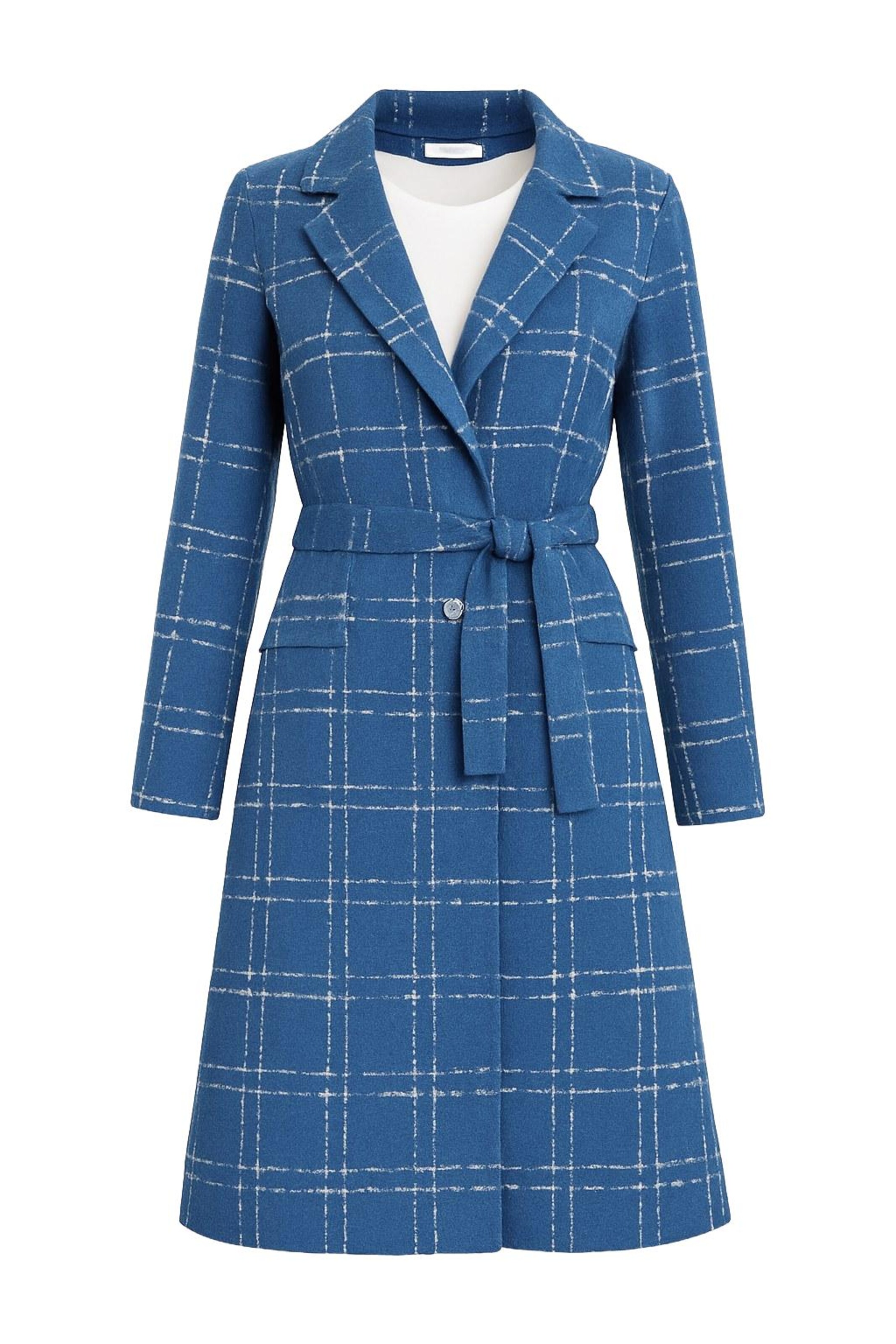 MODAMIHRAM Between-seasons coat in Blue / Off white, Item view