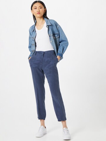 BRAX Regular Pleated Pants 'MARON' in Blue