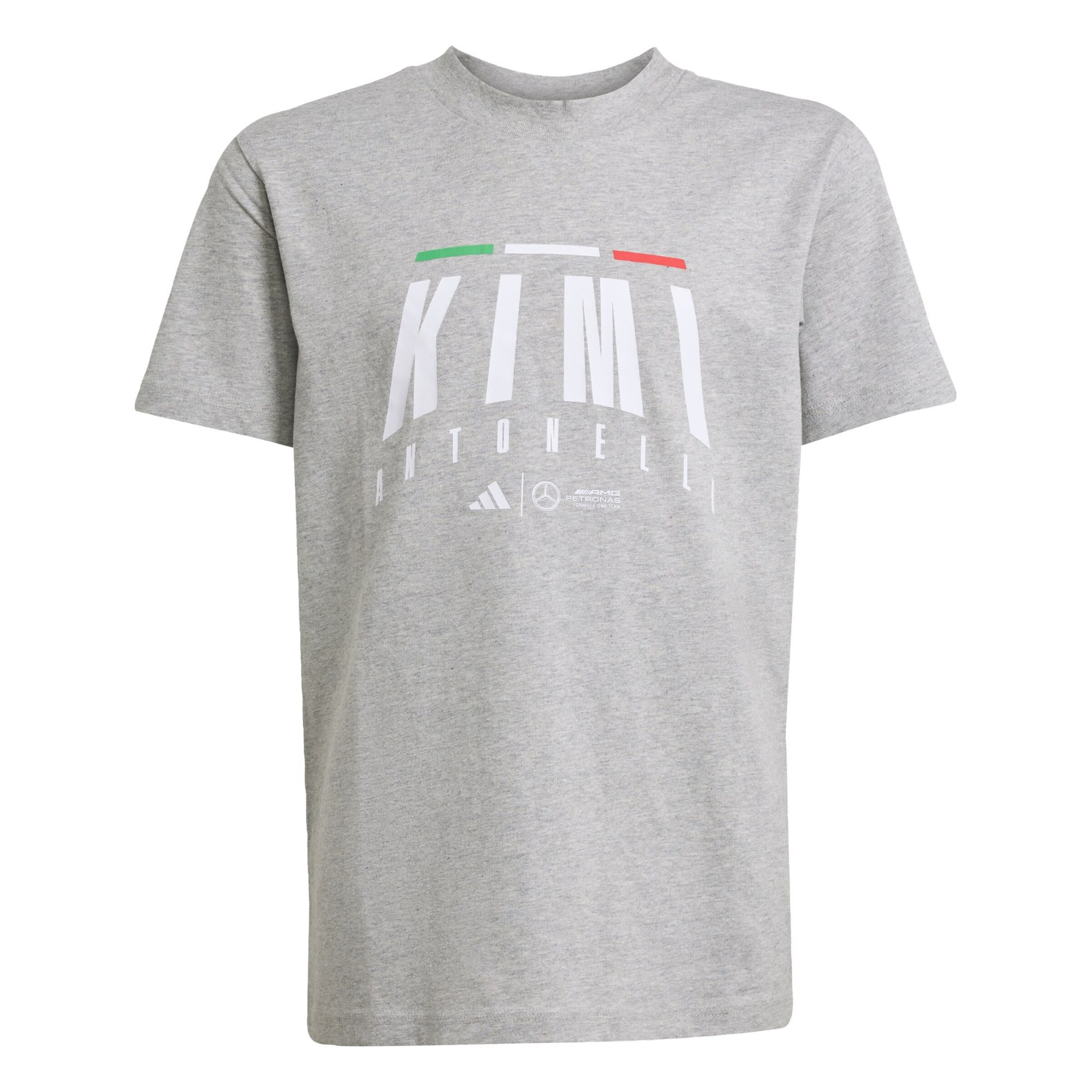 T-Shirt fonctionnel 'Mercedes - AMG Petronas Formula One Team Kimi Antonelli' ADIDAS PERFORMANCE en gris : devant