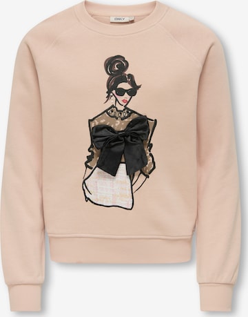 rožinė ONLY GIRLS Megztinis be užsegimo 'KOGLABINET': priekis