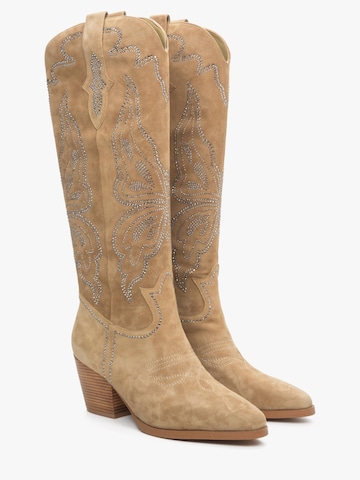 Estro Cowboylaarzen '092-11' in Beige