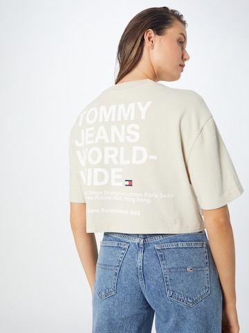 Tricou 'Worldwide' de la Tommy Jeans pe bej