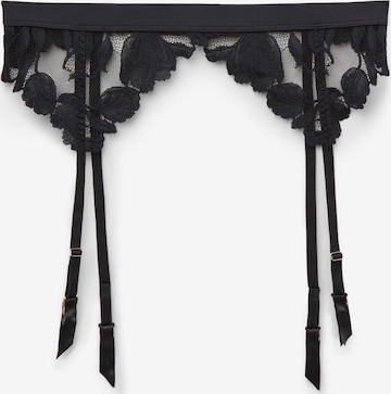 INTIMISSIMI Stockings with Garter Belts in Black: front