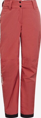 ADIDAS TERREX Regular Outdoorhose 'Resort' in Rot: predná strana