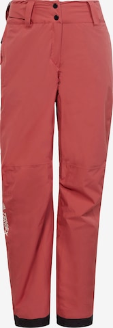 Pantalon outdoor 'Resort' ADIDAS TERREX en rouge : devant