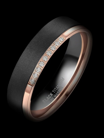 Anello 'MARRYA Ehering BT-06 aus Black Titanium' di MARRYA in nero