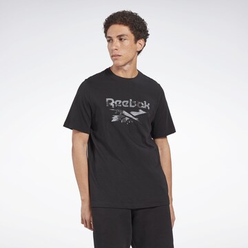 Reebok Funkční tričko ' Identity Modern Camo ' – černá: přední strana