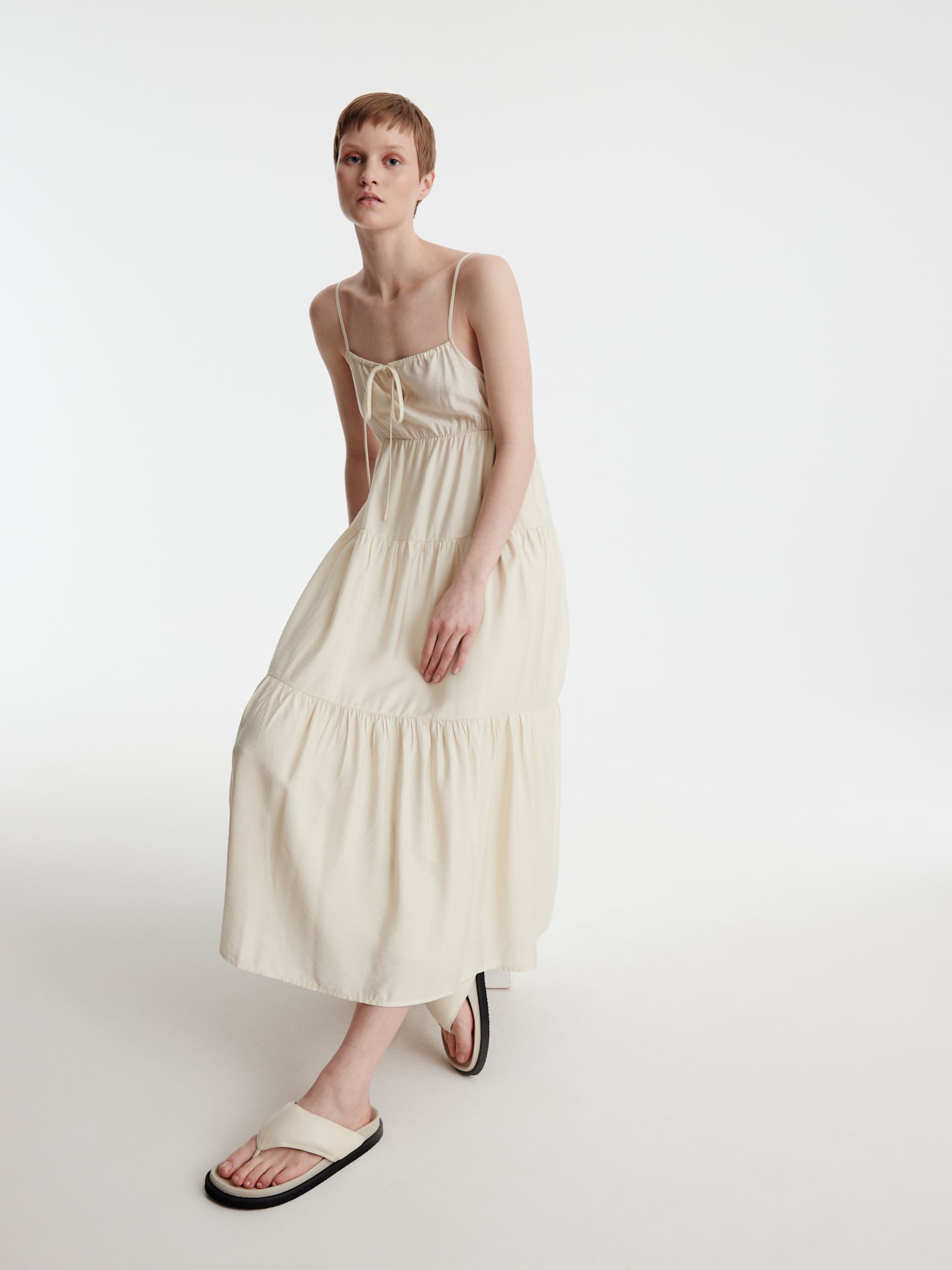 EDITED Producten Zomerjurk 'Jolina' Crème