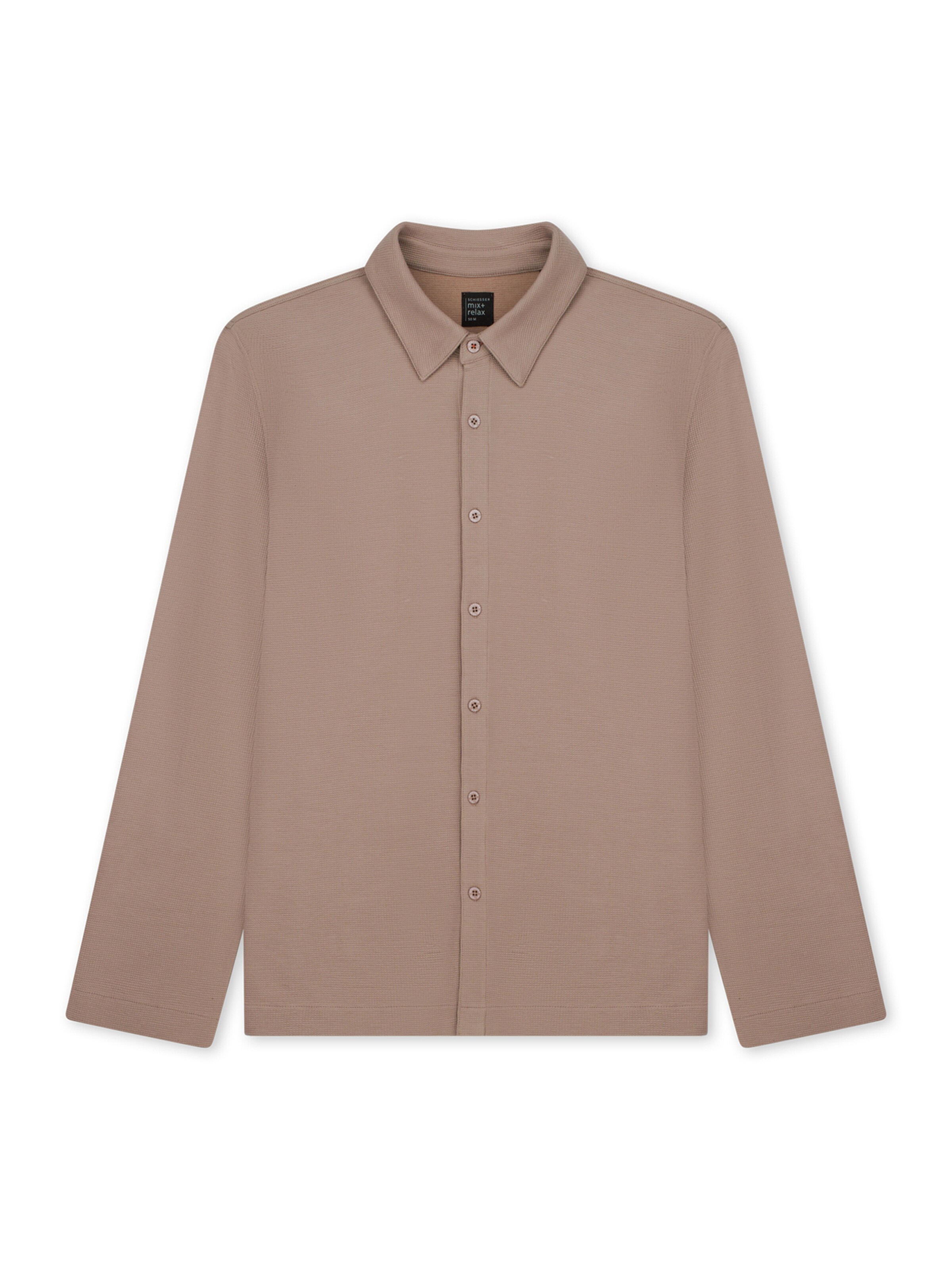 SCHIESSER Shirt ' Mix Relax ' in M in de kleur Lichtbruin, Productweergave