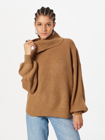 Pull-over 'VENEDA' ONLY en marron : devant