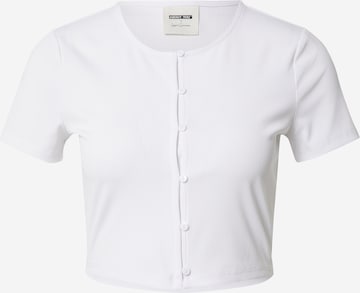 ABOUT YOU x Laura Giurcanu Shirt 'Ina' in White: front