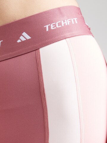 ADIDAS PERFORMANCE Skinny Sporthose in Pink